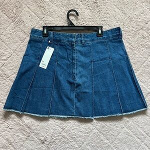 NWT GU Japan Cotton Denim Mini Skirt Women's Size‎ 3XL